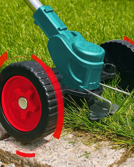 Akumuliatorinė žoliapjovė – trimeris su dviem baterijomis, galingas XXL rinkinys