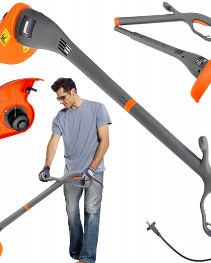 ELEKTRINIS KRŪMAPJOVIS ŽOLEI 1100W TRIMERIS ŽOLIAPJOVĖ SULANKSTOMAS