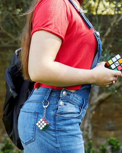 Rubik's 3x3 originalus klasikinis kubas + 3x3 raktų pakabukas