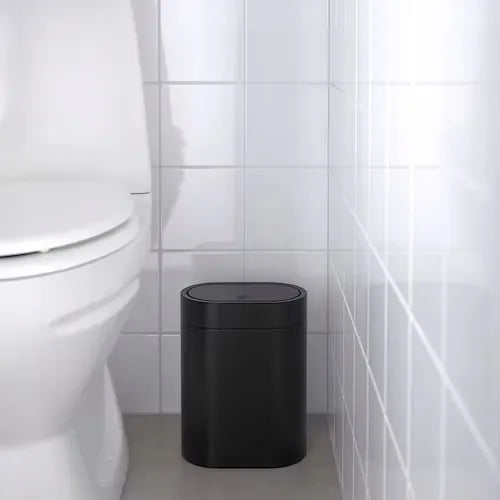 IKEA BROGRUND šiukšliadėžė, 4 l, juoda