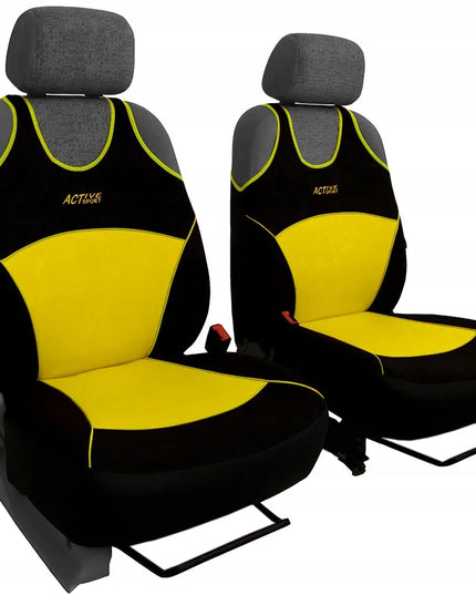 „Pok-Ter ACTIVE SPORT“ universalūs pilki priekinių automobilio sėdynių užvalkalai