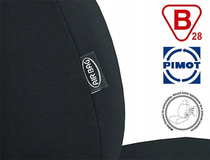 „Pok-Ter“ „TREND LINE PT-1008“ universalūs automobilio priekinių sėdynių užvalkalai, pilki