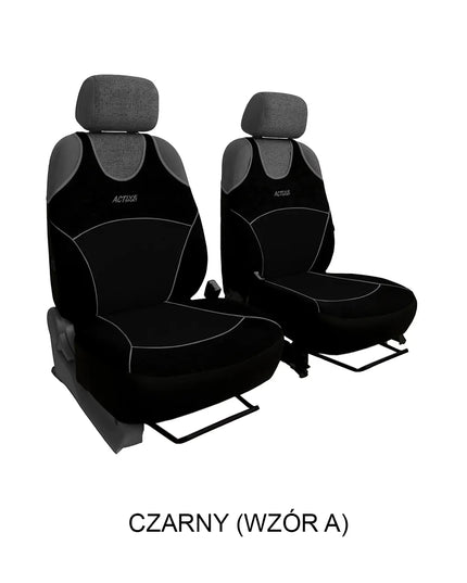 „Pok-Ter ACTIVE SPORT“ universalūs pilki priekinių automobilio sėdynių užvalkalai