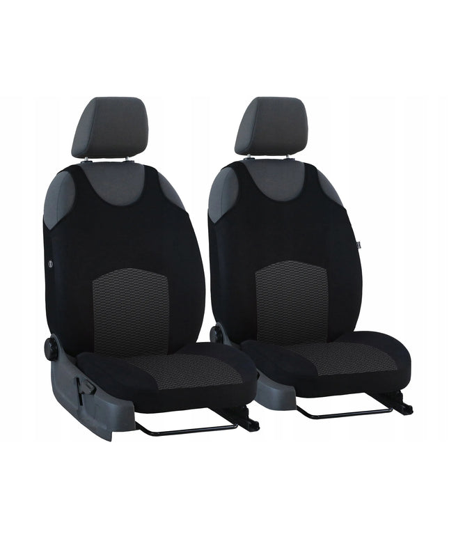 „Pok-Ter TNX8 PT-3“ universalūs juodi automobilinių sėdynių užvalkalai, priekinėms sėdynėms