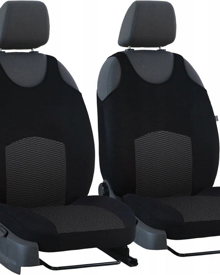 „Pok-Ter TNX8 PT-3“ universalūs juodi automobilinių sėdynių užvalkalai, priekinėms sėdynėms