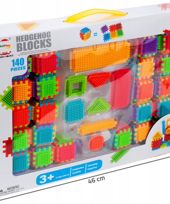 Kūrybiški vafliniai konstravimo kaladėlės Ežiukai 140 elementų vaikams