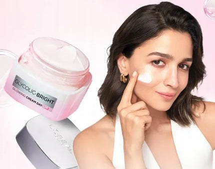 L'Oréal GLYCOLIC BRIGHT veido kremas su glikolio rūgštimi, SPF17