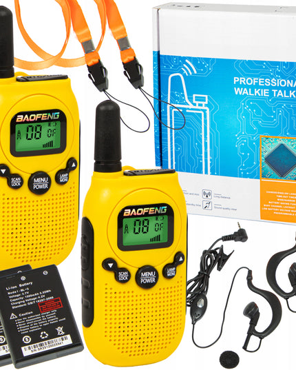 2 vnt. radijo stotelės BAOFENG BF-T6 PMR ilgas veikimo nuotolis vaikams
