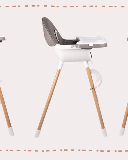 3in1 sulankstoma maitinimo kėdutė vaikams, reguliuojama, su padėklu ir diržais