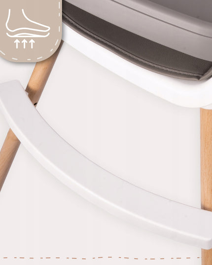 3in1 sulankstoma maitinimo kėdutė vaikams, reguliuojama, su padėklu ir diržais