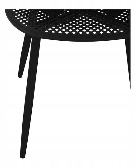 Valgomojo kėdės Fromm & Starck, 4 vnt., metalinės, juodos, iki 150 kg