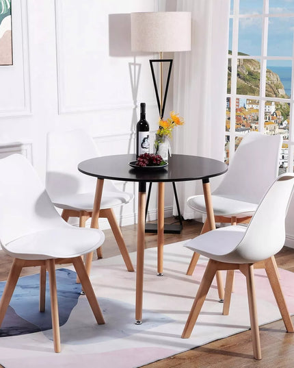 SKANDINAVIŠKA KĖDĖ SU PAGALVE BALTA EKOLOGIŠKA ODA, MEDINĖS KOJELĖS, 1 VNT.