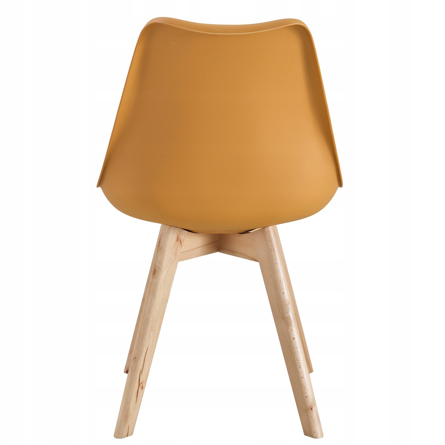 SKANDINAVIŠKA KĖDĖ SU PAGALVE, GARSTYČIŲ SPALVOS, EKOODOS, MEDINĖMIS KOJOMIS, 2 VNT.