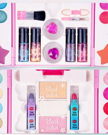 Makiažo lagaminėlis su kosmetikos rinkiniu vaikams