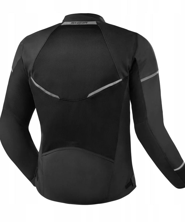 Vyriška vasarinė motociklininko striukė Shima X-MESH 2.0 juoda