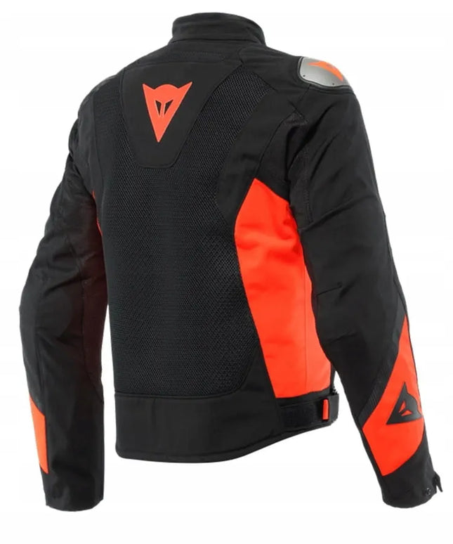 Vyriška tekstilinė motociklininko striukė Dainese Energyca Air Tex, juoda/raudona