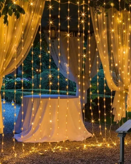 Heckermann šviesos užuolaida, 300 LED, 3 × 3 m, šiltai balta