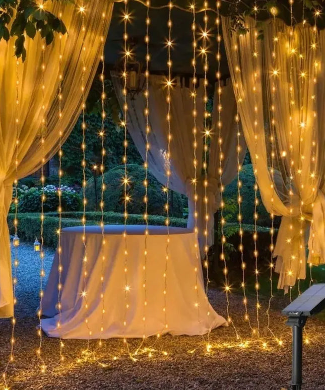 Heckermann šviesos užuolaida, 300 LED, 3 × 3 m, šiltai balta