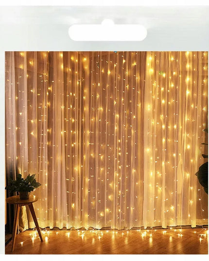 Heckermann šviesos užuolaida, 300 LED, 3 × 3 m, šiltai balta