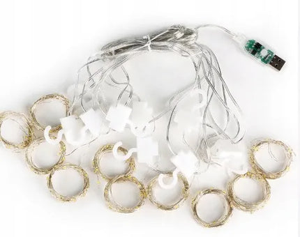 „Allbag“ langų šviesos užuolaida, kalėdinė LED girlianda, 300 lempučių, 3 m