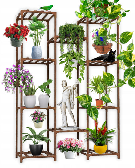 Stovintis gėlių stovas Gėlės Augalai Medinės lentynos
