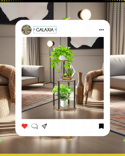 Pastatomas gėlių stovas Metalinis Medinis Loft