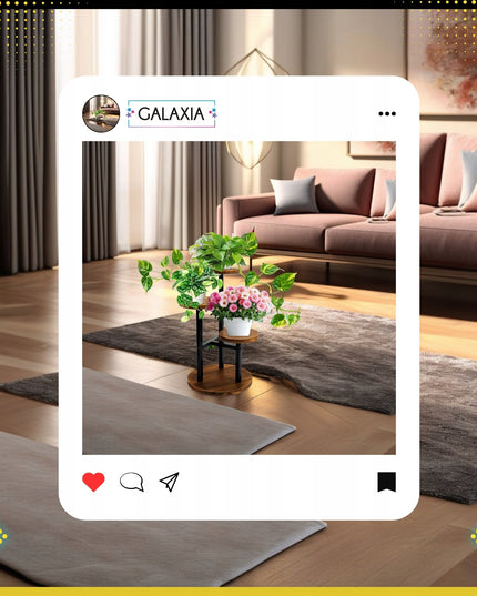 Pastatomas gėlių stovas Metalinis Medinis Loft