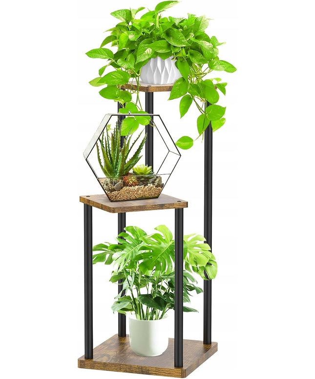 Pastatomas gėlių stovas Metalinis Medinis Loft