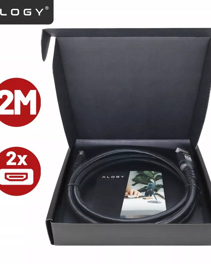 HDMI 2.1 laidas PREMIUM ULTRA High Speed 10K 8K/60HZ 4K/120 2m SERTIFIKUOTAS