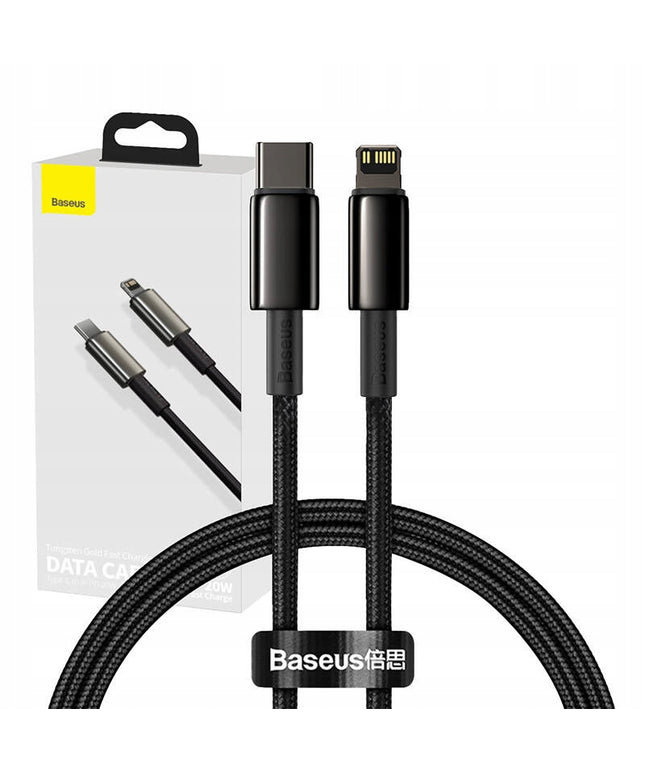 USB-C į Lightning laidas iPhone PD 20W 1m (Greitas įkrovimas, Įkroviklis)