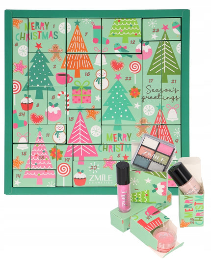 Kalėdų dėlionės kalendorius Pinetrees su 24 kosmetikos priemonėmis