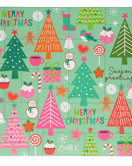 Kalėdų dėlionės kalendorius Pinetrees su 24 kosmetikos priemonėmis