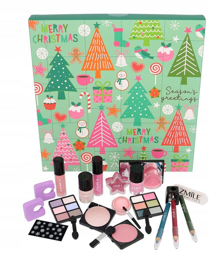 Kalėdų dėlionės kalendorius Pinetrees su 24 kosmetikos priemonėmis