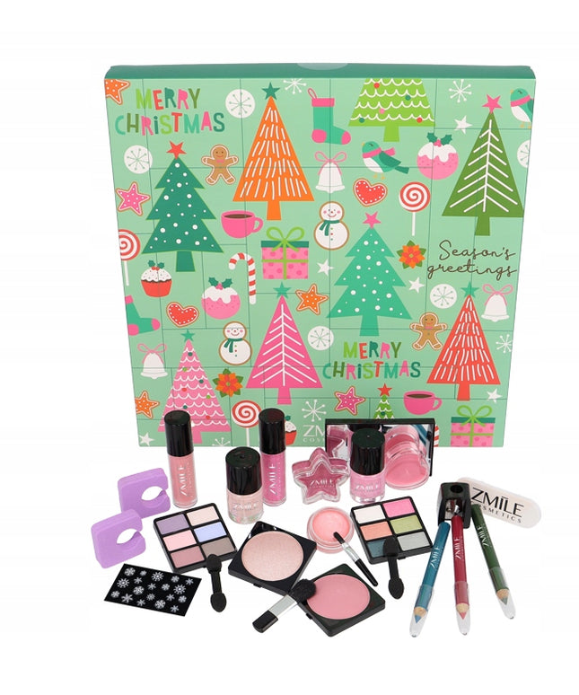 Kalėdų dėlionės kalendorius Pinetrees su 24 kosmetikos priemonėmis