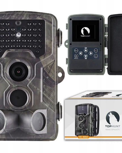 TopHunt HC-800A miško kamera – fotospąstai, Full HD, 42 IR diodai, 16 Mpx