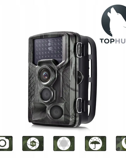 TopHunt HC-800A miško kamera – fotospąstai, Full HD, 42 IR diodai, 16 Mpx
