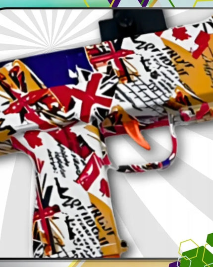 Automatinis UZI gelinių rutuliukų pistoletas „Graffiti“, elektrinis, 1000 rutuliukų