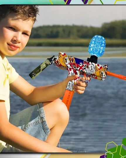 Automatinis UZI gelinių rutuliukų pistoletas „Graffiti“, elektrinis, 1000 rutuliukų