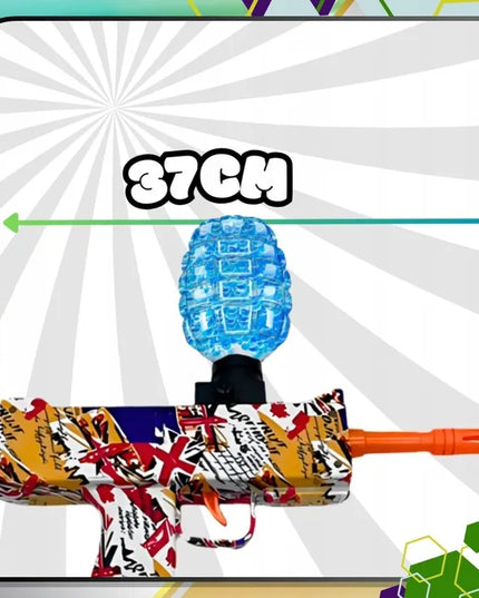Automatinis UZI gelinių rutuliukų pistoletas „Graffiti“, elektrinis, 1000 rutuliukų