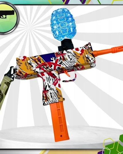 Automatinis UZI gelinių rutuliukų pistoletas „Graffiti“, elektrinis, 1000 rutuliukų