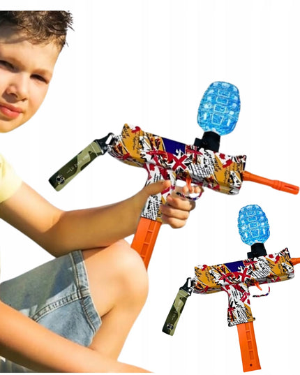 Automatinis UZI gelinių rutuliukų pistoletas „Graffiti“, elektrinis, 1000 rutuliukų