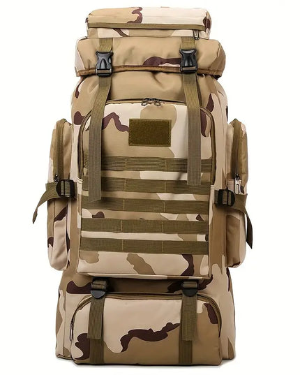 Kareiviška, Kamufliažinė, Kelioninė Kuprinė, 80 Litrų Talpos