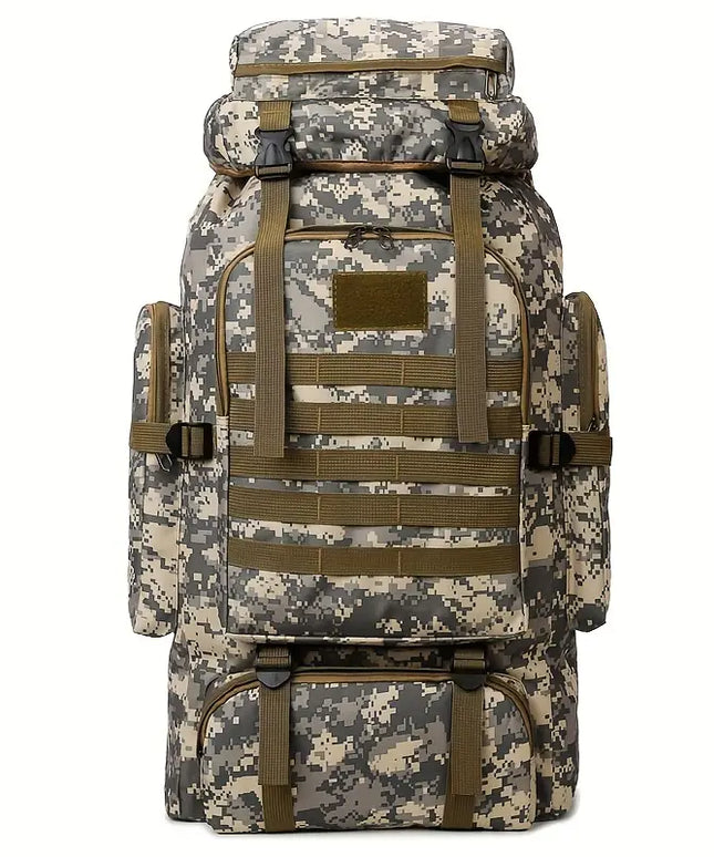 Kareiviška, Kamufliažinė, Kelioninė Kuprinė, 80 Litrų Talpos