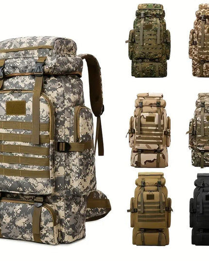 Kareiviška, Kamufliažinė, Kelioninė Kuprinė, 80 Litrų Talpos