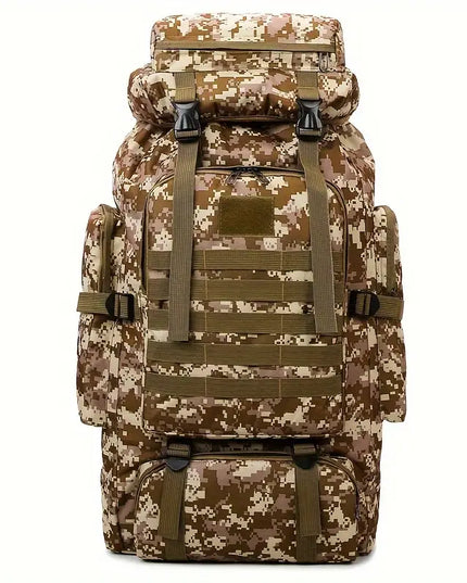 Kareiviška, Kamufliažinė, Kelioninė Kuprinė, 80 Litrų Talpos