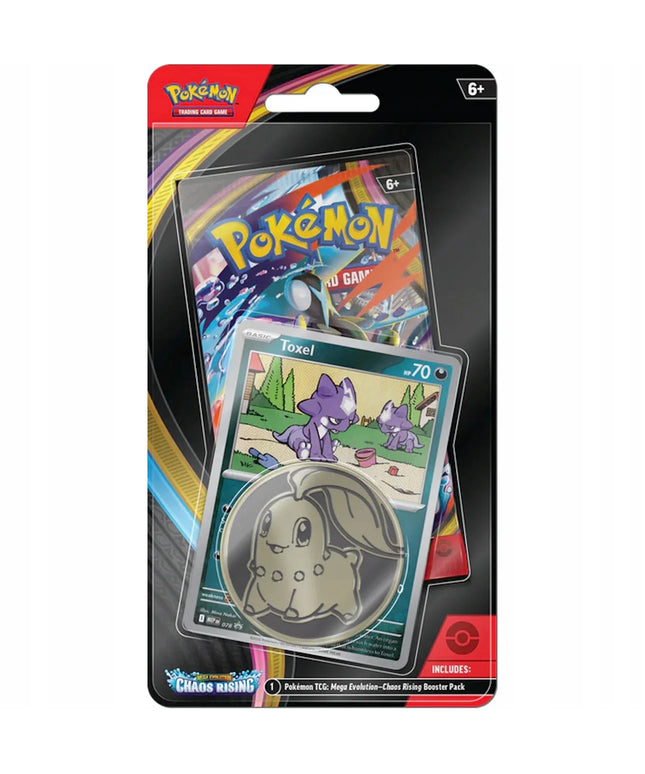 Pokémon TCG kortos: ME04 Chaos Rising – Toxel Checklane Blister