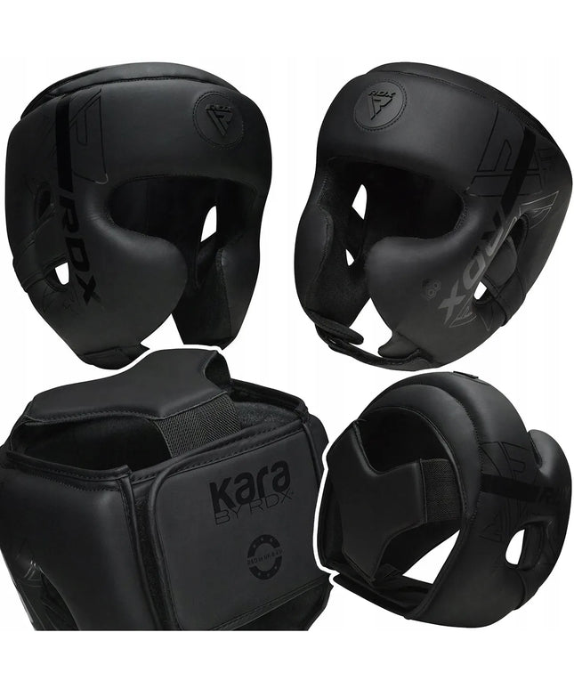 Bokso šalmas RDX Kara F6 juodas, dydis S