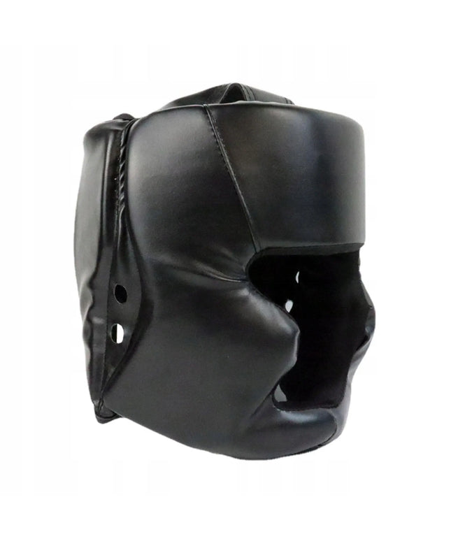 Unisex bokso šalmas veido apsauga sparingams 50-58 cm juodas