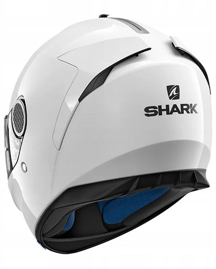 Motociklinis šalmas SHARK Spartan White su skydeliu nuo saulės, dydis L