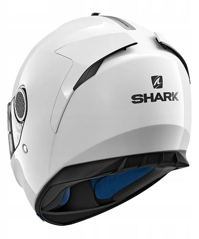 Motociklinis šalmas SHARK Spartan White su skydeliu nuo saulės, dydis L